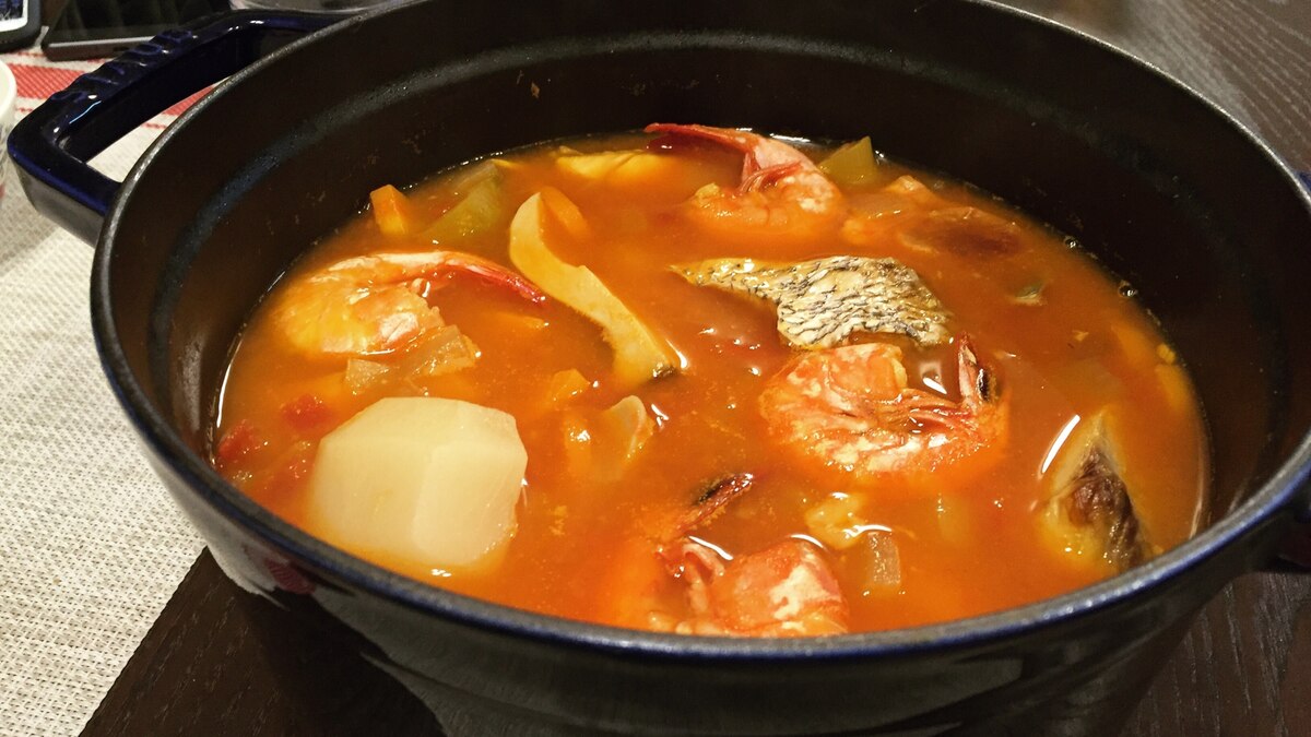 家にある材料で ブイヤベース鍋 コトコト煮込も レシピ 作り方 By ゆきのごはん 楽天レシピ